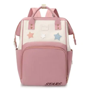 Pañalera Morral Para Bebé Con Diseño De Estrellas Con Gran Capacidad