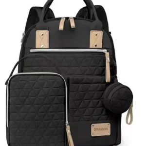 Pañalera Morral Para Bebé Con Bolso Auxiliar Y Cambiador